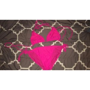 Neon pink OPI bikini!